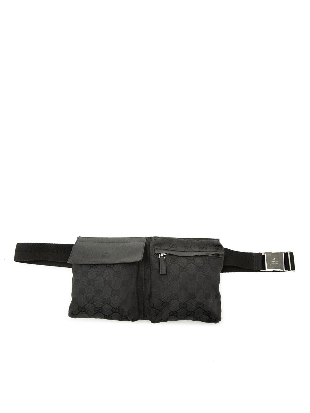 Gucci Gg Canvas Double Pocket Belt Bag #362209G57B